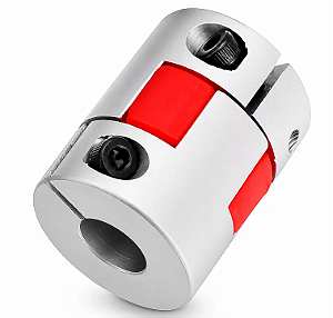 Acoplamento Elástico D30L40 10x8mm Tipo Jaw em Alumínio para CNC e Servo Motor