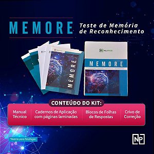 Teste de Memória de Reconhecimento MEMORE - KIT COMPLETO