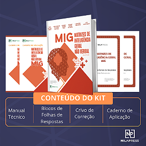 Matrizes de Inteligência Geral Não Verbal - MIG - KIT COMPLETO