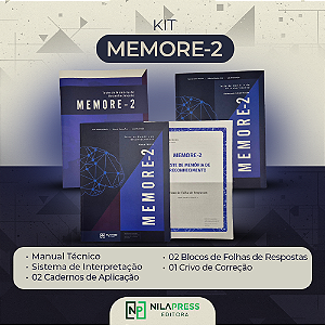Teste de Memória de Reconhecimento Visual de Curto Prazo - MEMORE 2 - KIT COMPLETO