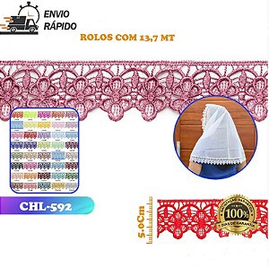 RENDA GUIPIR CHL-592 - 5.0 CM -  ROLO C/13.7 METROS