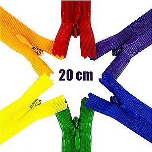 ZIPER INVISÍVEL - 20CM - Nº3 - PCT C/100 UNID.