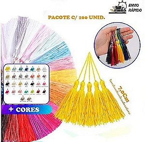 PINGENTE DE SEDA TASSEL - 7.0 CM PCT C/100 UNID.