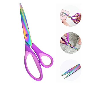 TESOURA TITANIUM CARTELA COM 1 UNIDADE