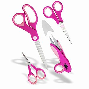 KIT 4 TESOURAS - VERSATILIDADE E QUALIDADE EM UM ÚNICO PRODUTO