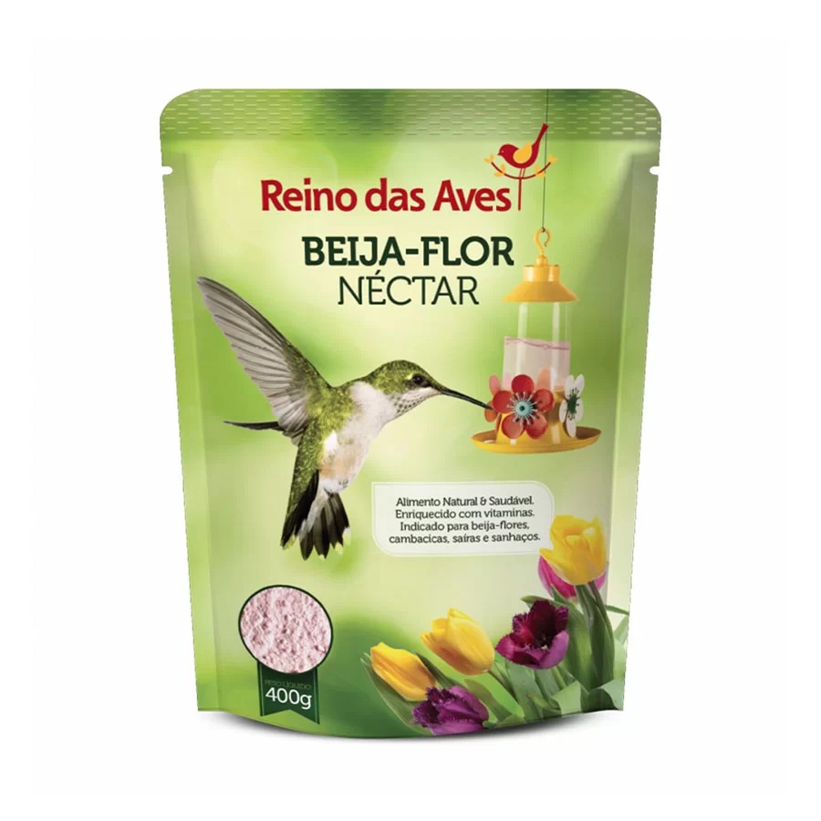 Ração Reino das Aves Néctar para Beija-flor - 400g