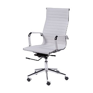 Cadeira Office Eames Esteirinha Alta C/ Revestimento PU