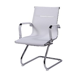 Cadeira Office Eames Fixa Revest. Tela Mesh