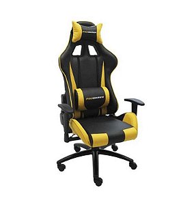 Cadeira Pro-Gamer V2, Encosto Incl. 170º, Almof. Lombar/Cabeça, Estofada C/ Revest. PU