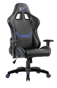 Cadeira Gamer, Inclinação 180º, Braços 2D, Relax C/ Trava, Estofada Revest. PU