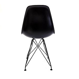 Cadeira Eames Base Aço(EIFFEL PRETA) Assento Em Polipropileno