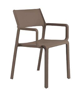 Cadeira Santorini C/ Braços Monobloco Em Polipropileno