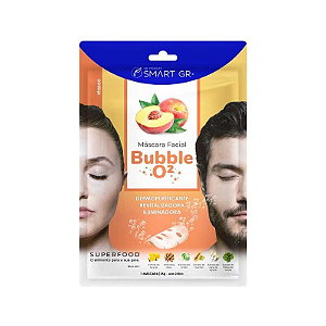 Máscara Facial Superfood Bubble O² - Pêssego - Smart GR