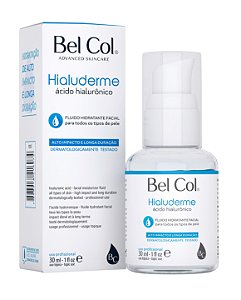Hialuderme 30ml - Fluido Hidratante C/ Acido hialurônico Profissional - Bel Col
