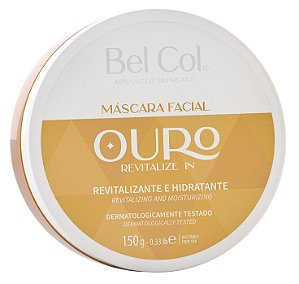 Revitalize In Bel Col - Mascara Facial de Ouro Revitalizante e Hidratante 150g