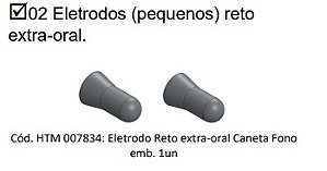 Eletrodo Reto Extra-Oral Caneta Fono - Eletroestimulação - HTM Eletrônica