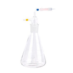 Frasco Borbulhador 500ml com Mangueiras para Ozonizar Água - Tonederm