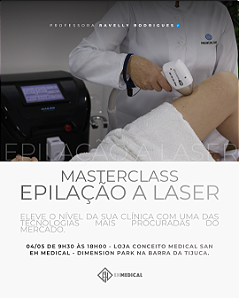 MASTER CLASS PRESENCIAL - EPILAÇÃO A LASER COM HAKON - MEDICAL SAN