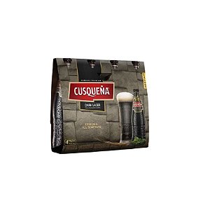 Pack Cusqueña Dark Lager. 4 Long Neck
