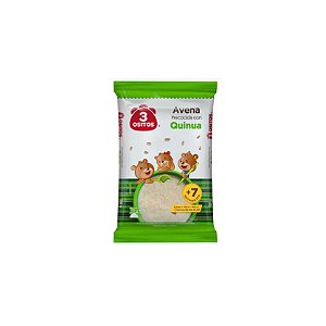 Aveia Quinoa Fortificada 3 Ositos 150g | Vitaminas B, Cálcio, Ferro e Fibras | Pré-Cozida