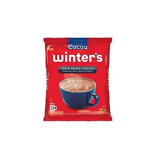 Cocoa Winter's 100% Pura | Cacau em Pó 100% Peruano - Com Vitaminas e Minerais (140g)