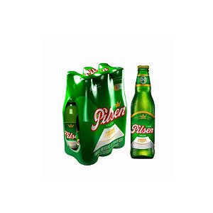 Cerveja Peruana Pilsen Callao Pack 6 Long Neck 305ml - Natural e Sem Conservantes