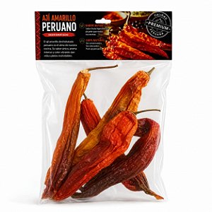Aji Amarillo Peruano Seco Desidratado 50g – Pimenta Amarela Premium