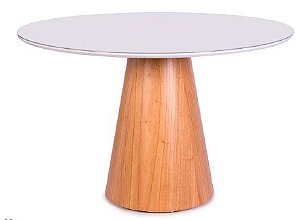 MESA CONE VIDRO LAQUEADO
