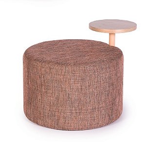 PUFF TECIDO + MESA BREA