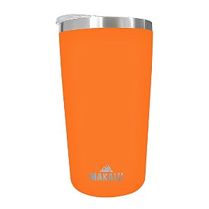 Copo Térmico Makalu Aventura 420 ml cor Laranja