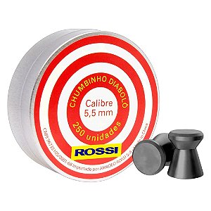 Chumbinho Rossi Diabolo 5.5mm c/250 unidades
