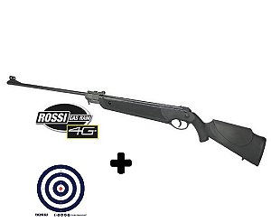 Carabina de Pressão Rossi Dione 4G 4.5mm GR Nitro + Chumbo Rossi Spider + 40 Alvos