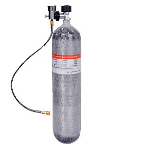 Cilindro Scuba 6.8l 300bar Fibra de Carbono Completo