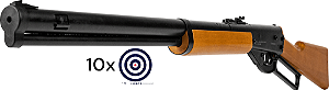 Carabina de Pressão Rossi Cowboy Lever Action 4.5mm Madeira + 10 Alvos de Brinde