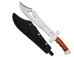 Facão Medieval Esportivo em Aço Inox c/Bainha