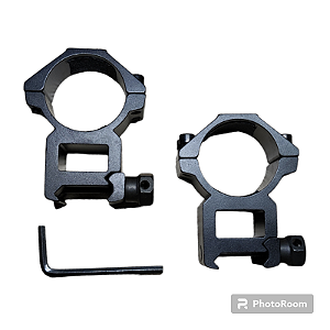 Mount Suporte Victoptics para Luneta Alto Trilho 22mm Tubo 30mm (ver medidas na imagem)