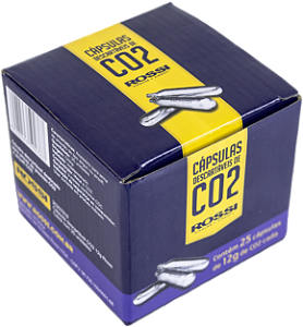 Cápsulas CO2 Rossi 12g (caixa c/ 25 un)