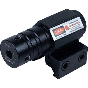 Emissor de Laser Vermelho p/Airsoft 11mm/22mm