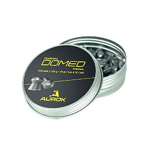 Chumbinho Aurok Premium Domed C/200 Unidades 6,35mm