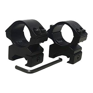 Mount Suporte Para Lunetas Nikko Stirling Match Baixo Tubo 25mm Trilho 22mm (ver medidas na imagem)