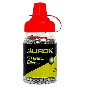 Esferas de Aço Aurok Steel BBS 4,5 mm Cromada com 1000 Unidades