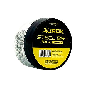 Esferas de Aço Aurok Steel BBS 4,5 mm Cromada com 500 Unidades