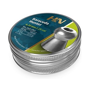 Chumbinho H&N Baracuda Hunter 6.35mm 1,78g - 27,47gr - Lata 150un