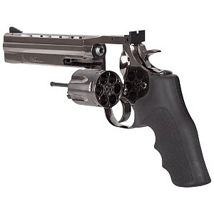 Revolver de Pressão CO2 Dan Wesson 715 Steel Grey Full Metal 6 Polegadas 4.5mm