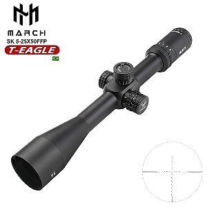 Luneta March SK 5-25x50 IR FFP Retículo Iluminado