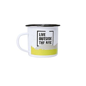 Caneca Hawapi De Aco Esmaltado 300 ml Montanha