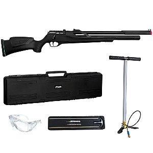 Carabina de Pressão PCP FXR Artemis T-Rex 5.5mm + Case + Bomba + Kit Limpeza + Óculos