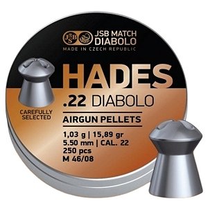 Chumbinho Jsb Hades Diabolo 15,89gr c/250und. Calibre 5.5mm