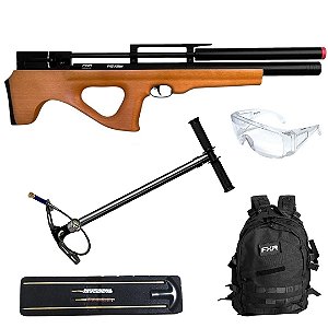 Carabina de Pressão PCP FXR Artemis P15 Killer 5.5mm + Bomba 4 estágios + Mochila + Kit Limpeza + Óculos