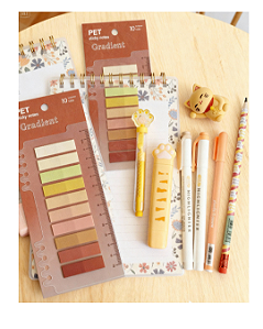 Kit Presente Escritório Papelaria Fofa Terra Cota